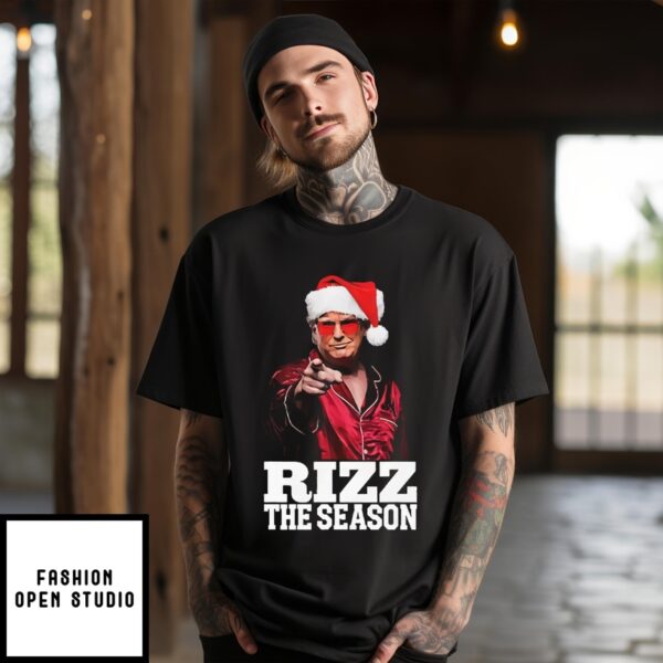 Rizz The Season Trump Christmas Santa Pajama Rizzmas T-Shirt