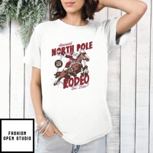 Santa Annual North Pole Rodeo Christmas 2024 T-Shirt