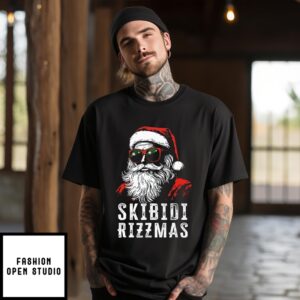 Skibidi Rizzmas Christmas Rizz Santa Claus T-Shirt