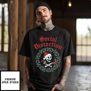 Skull Social Distortion Christmas 2024 T-Shirt