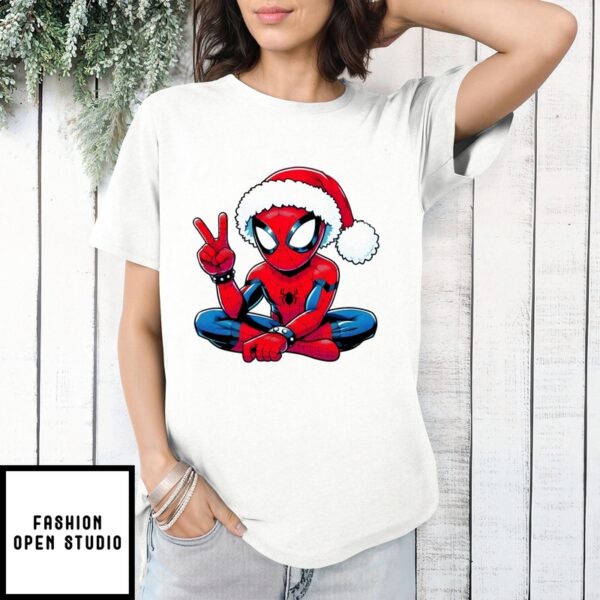 Spider Man Santa Hat Christmas 2024 T-Shirt