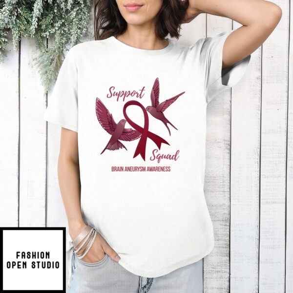 Support Squad Brain Aneurysm Awareness 2024 T-Shirt