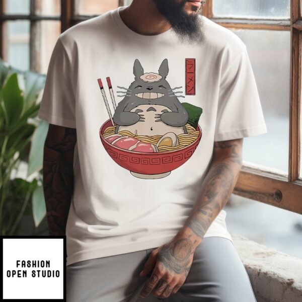 Totoro In The Ramen Bowl T-Shirt