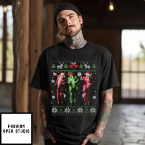 Trump Dance Elf Santa Christmas Ugly Sweater Xmas T-Shirt