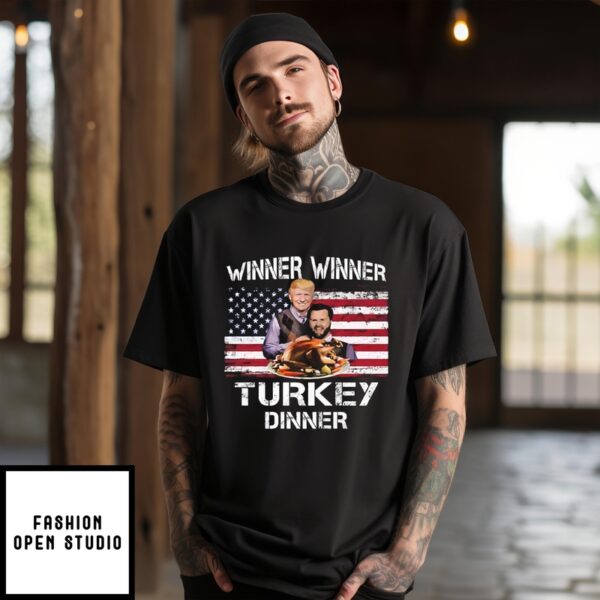 Trump Vance Winner Winner Turkey Dinner Thanksgiving T-Shirt