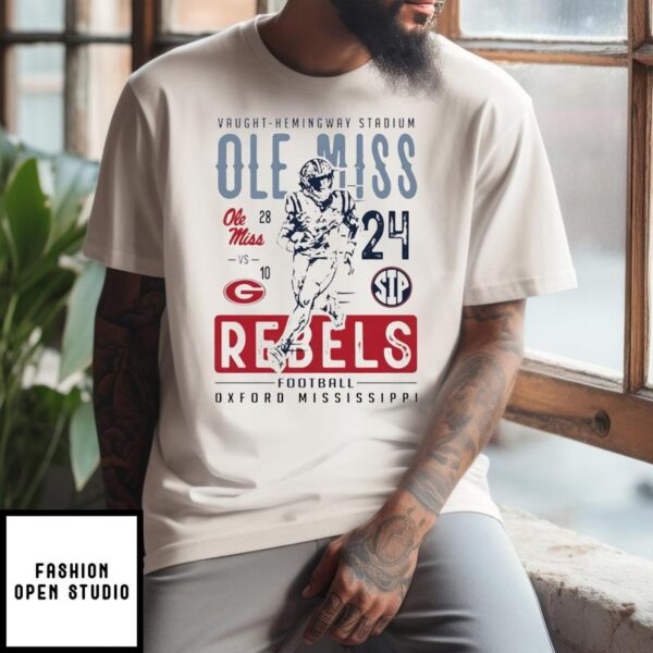 Vaught Hemingway Stadium Ole Miss Rebels Football Oxford Mississippi T-Shirt