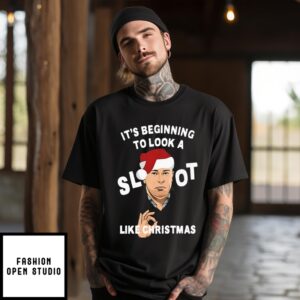 Arne Slot Liverpool It’S Beginning To Look A Slot Like Christmas T-Shirt