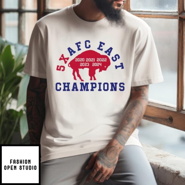 Buffalo Bills 5X Afc East Champions T-Shirt