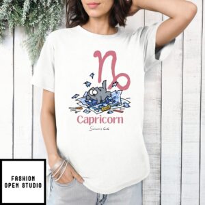 Cat Zodiac Capricorn Simon’S Cat T-Shirt