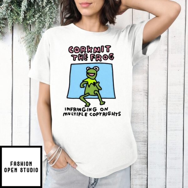 Corkmit The Frog Infringing On Multiple Copyrights T-Shirt