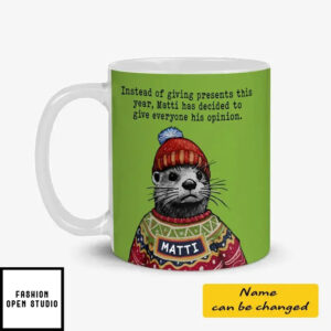 Custom Name Christmas Steve The Otter Meme Mug