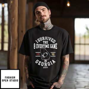 I Survived The 8 Overtime Game In Georgia 44-42 2024 T-Shirt