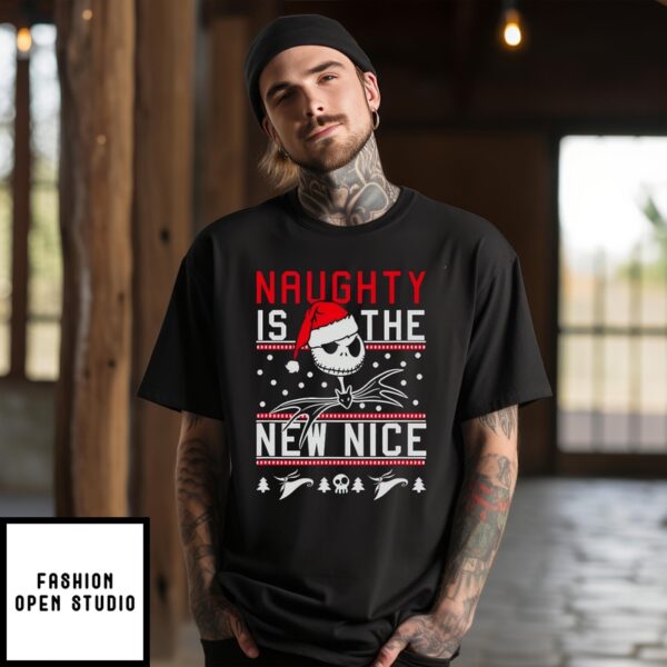 Jack Skellington Naughty Is The New Nice Christmas T-Shirt