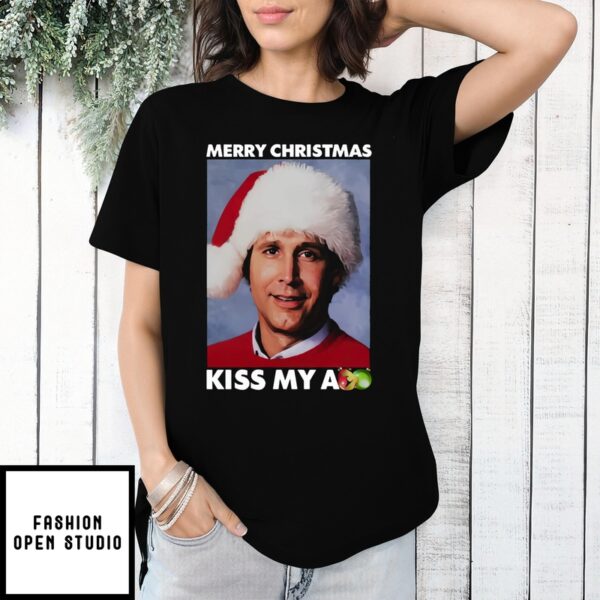 Merry Christmas Kiss My Ass Clark Griswold T-Shirt-Faceai