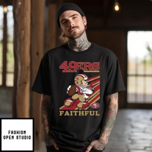 Mickey Mouse San Francisco 49Ers Faithful Slogan T-Shirt