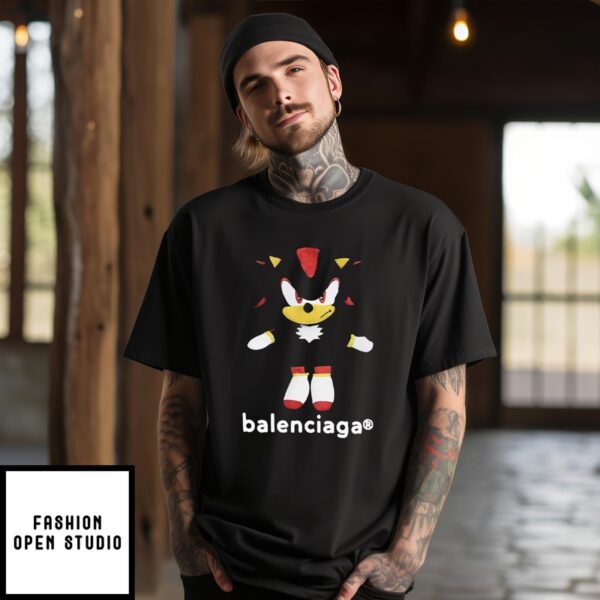 Nice Shadow The Hedgehog Balenciaga T-Shirt