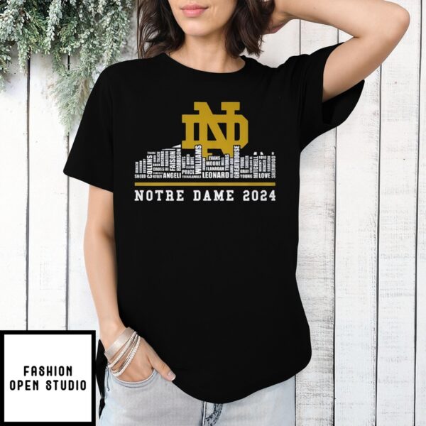 Notre Dame 2024 City Words T-Shirt