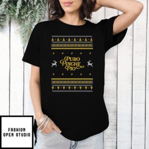 Puro Pinche Pio Ugly Christmas 2024 T-Shirt