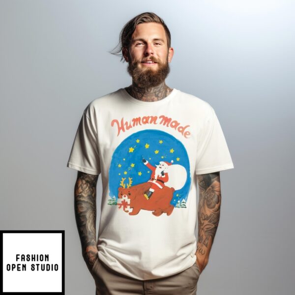 Santa Riding Bear Human Made T-Shirt