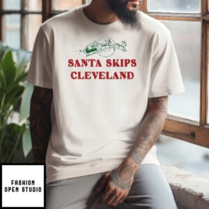 Santa Skips Cleveland T-Shirt