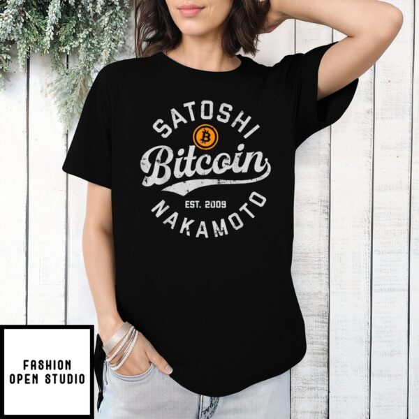 Satoshi Nakamoto Bitcoin Vintage T-Shirt