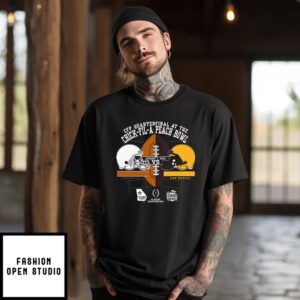 Texas Longhorns Vs Arizona State Sun Devils Peach Bowl 2025 T-Shirt