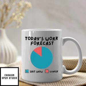 Today’S Work Forecast Shit Show Lunch Mug