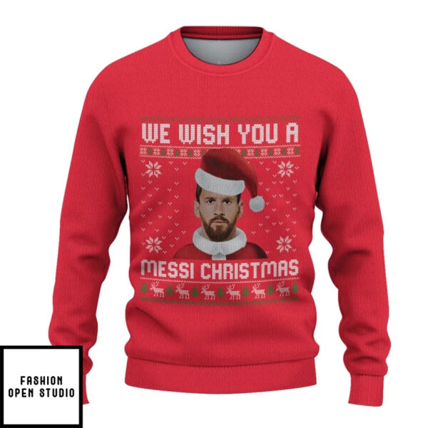 We Wish You A Messi Christmas Sweater