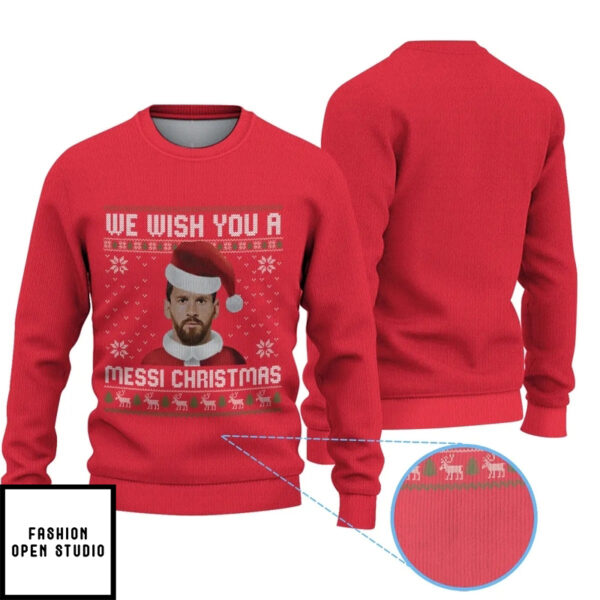 We Wish You A Messi Christmas Sweater