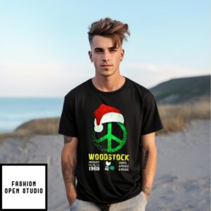 Woodstock Santa Hat Hippie 2024 T-Shirt