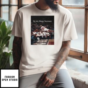 By Any Means Necessary Dennis Rodman Flying Photo T-Shirt