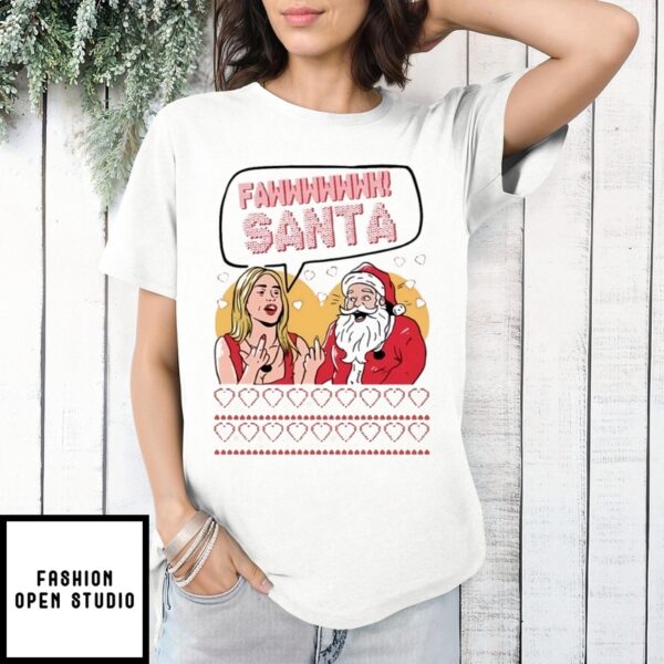 Fawwwk Santa Ugly Christmas T-Shirt