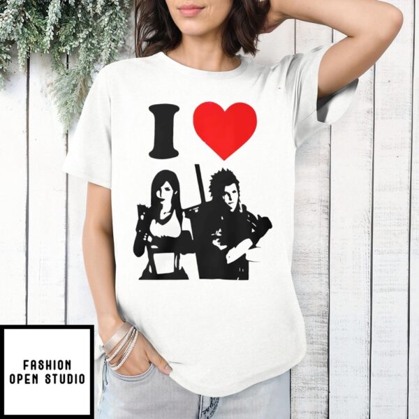 I Love Tifa Lockhart Cloud Strife T-Shirt