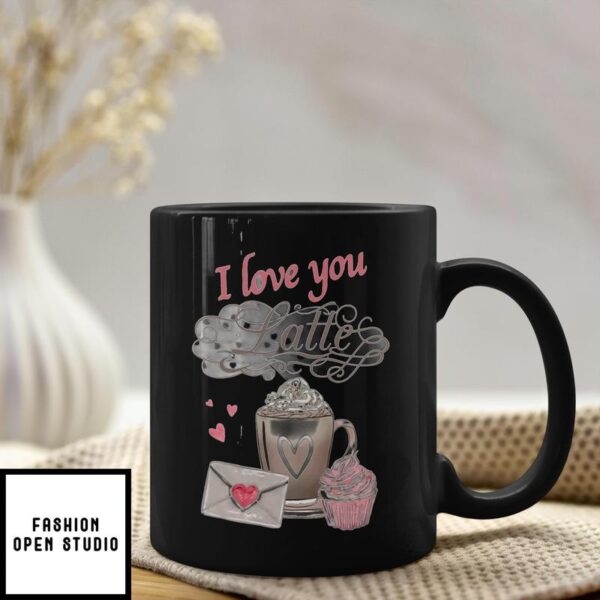 I Love You Latte Cloud Cupid Messager Valentine’s Day Girl Mug