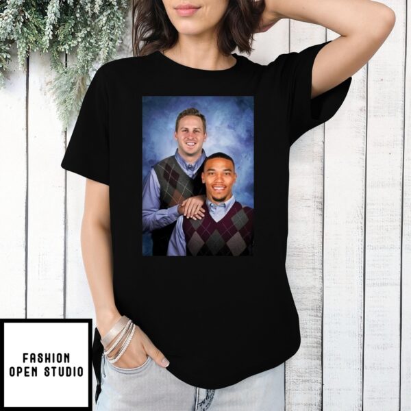 Jared Goff Amon-Ra St Brown Step Brothers T-Shirt