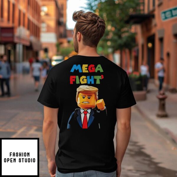 LEGO Donald Trump President 45-47 Mega Fight Fight Fight T-Shirt