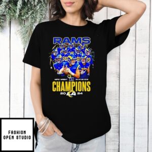 Los Angeles Rams Nfc Weat Division Champions 2024 T-Shirt