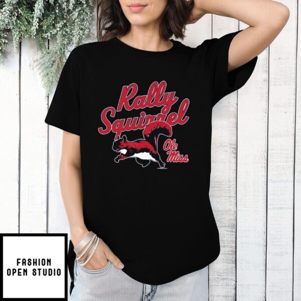 Ole Miss Football Rally Squirrel T-Shirt