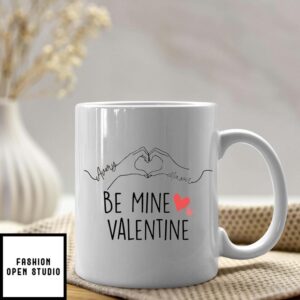 Personalized Valentines Day Be Mine Valentine With Heart Mug