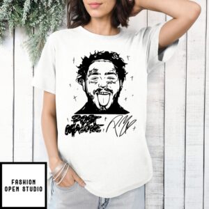 Portrait Post Malone Signature T-Shirt