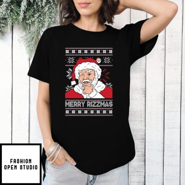 Santa Merry Rizzmas T-Shirt