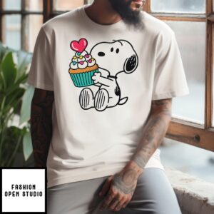 Snoopy Heart Cupcake T-Shirt