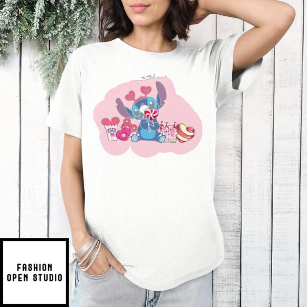 Stitch disney valentine day T-Shirt