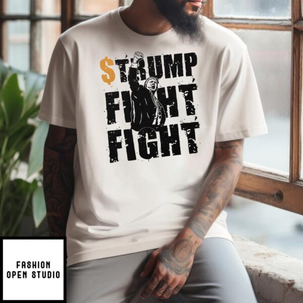 Trump Fight Fight Coin Meme T-Shirt