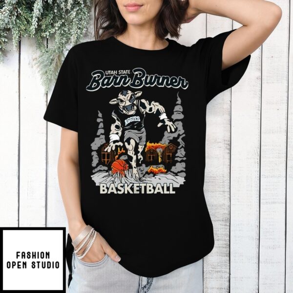 Utah State Barn Burner Basketball T-Shirt