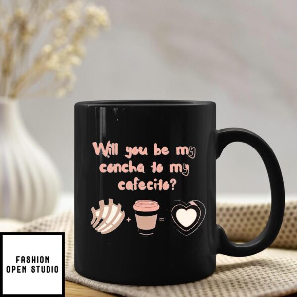 Will You Be My Concha To My Cafecito Conchas Plus Pan Dulce Equals Heart Valentine Day Mug