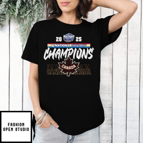 Canada Nhl 4 Nations Face-Off Champions 2025 Shirt