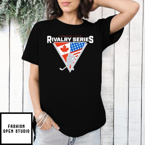 Canada Usa Hockey Rivalry Series Logo Shirt