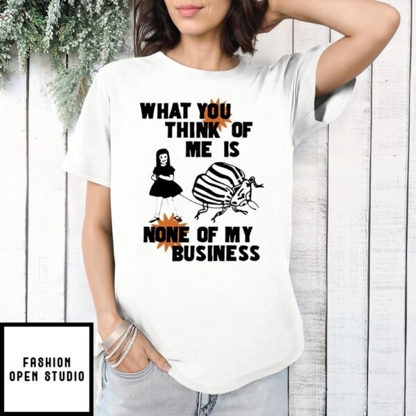 Catchinglizards What You Think Of Me Is None Of My Business T-Shirt