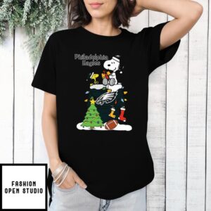 Christmas Snoopy Philadelphia Eagles T-Shirt